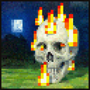 The in game painting of burning_skull